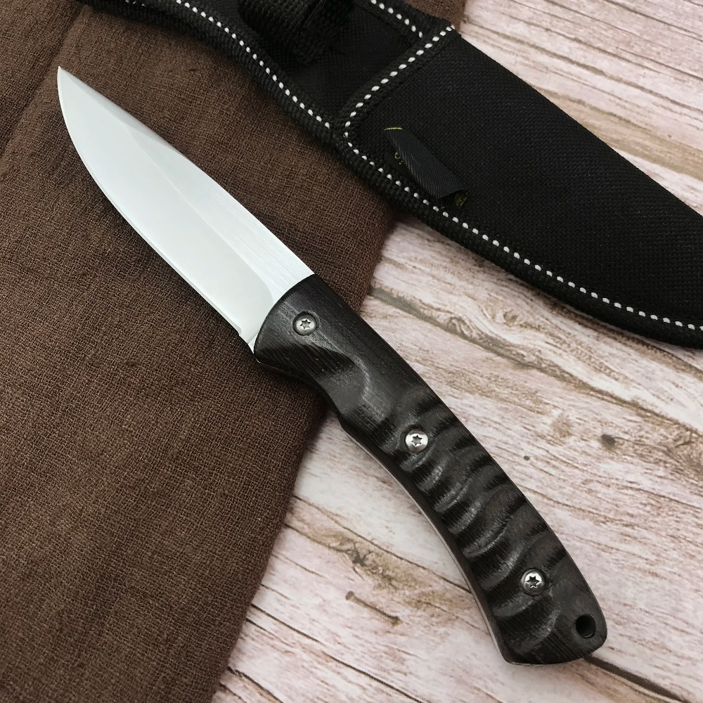 Hunting And Camping In Jungle - Yeni Sabit Bıçaklı Avcılık Bıçağı Ahşap