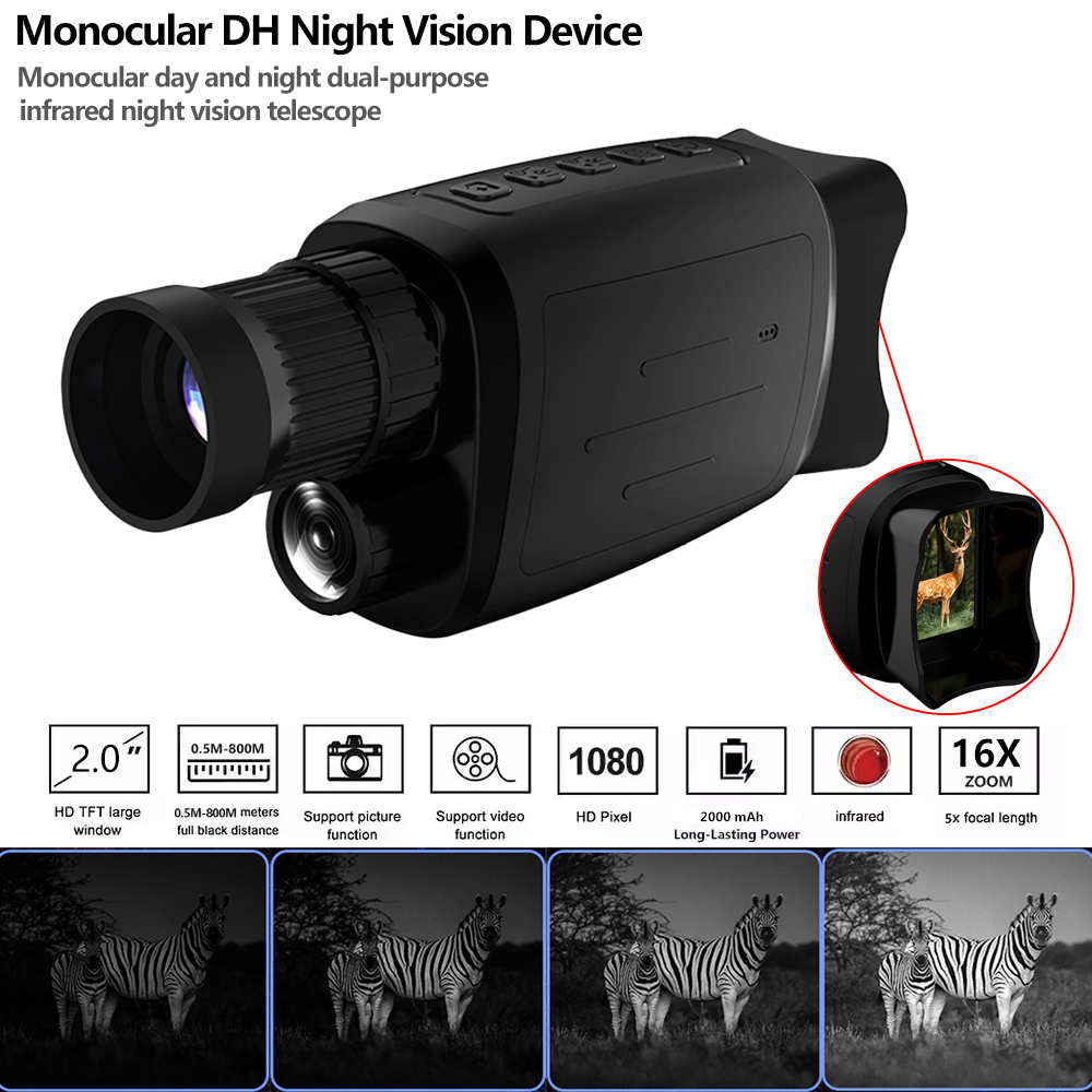 Outdoor Hunting News - Monoküler Gece Görüş Cihazı 1080P HD