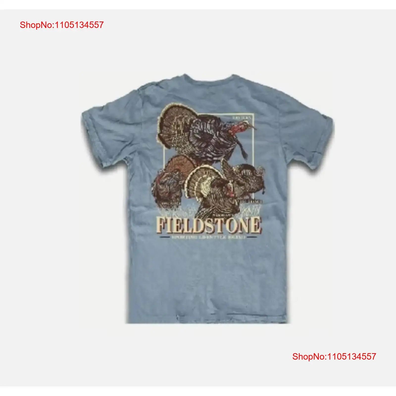 Wildman Hunting & Outdoor Robertson - Fieldstone Turkey Hunting Tişört Grand Slam