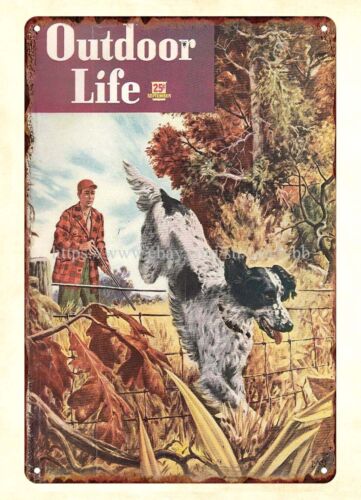 Outdoor Hunting Dogs - ev dekorasyonunda 1948 OUTDOOR LIFE dergisi