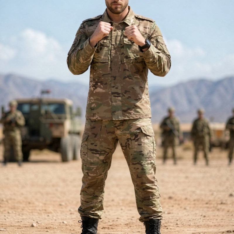 Camouflage Hunting Jacket - F116 Kamuflaj İnce Ceket Erkekler İçin