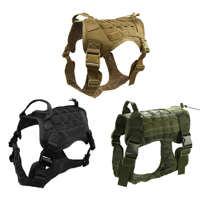 Outdoor Hunting Dogs - Köpek ayarlanabilir yelek koşum Set açık