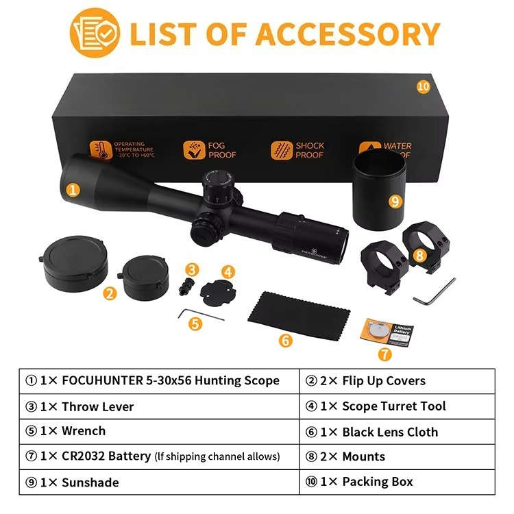 5-30X56 FFP Taktik Uzun Menzil - Outdoor Hunting Range incelemesi ve fiyatı