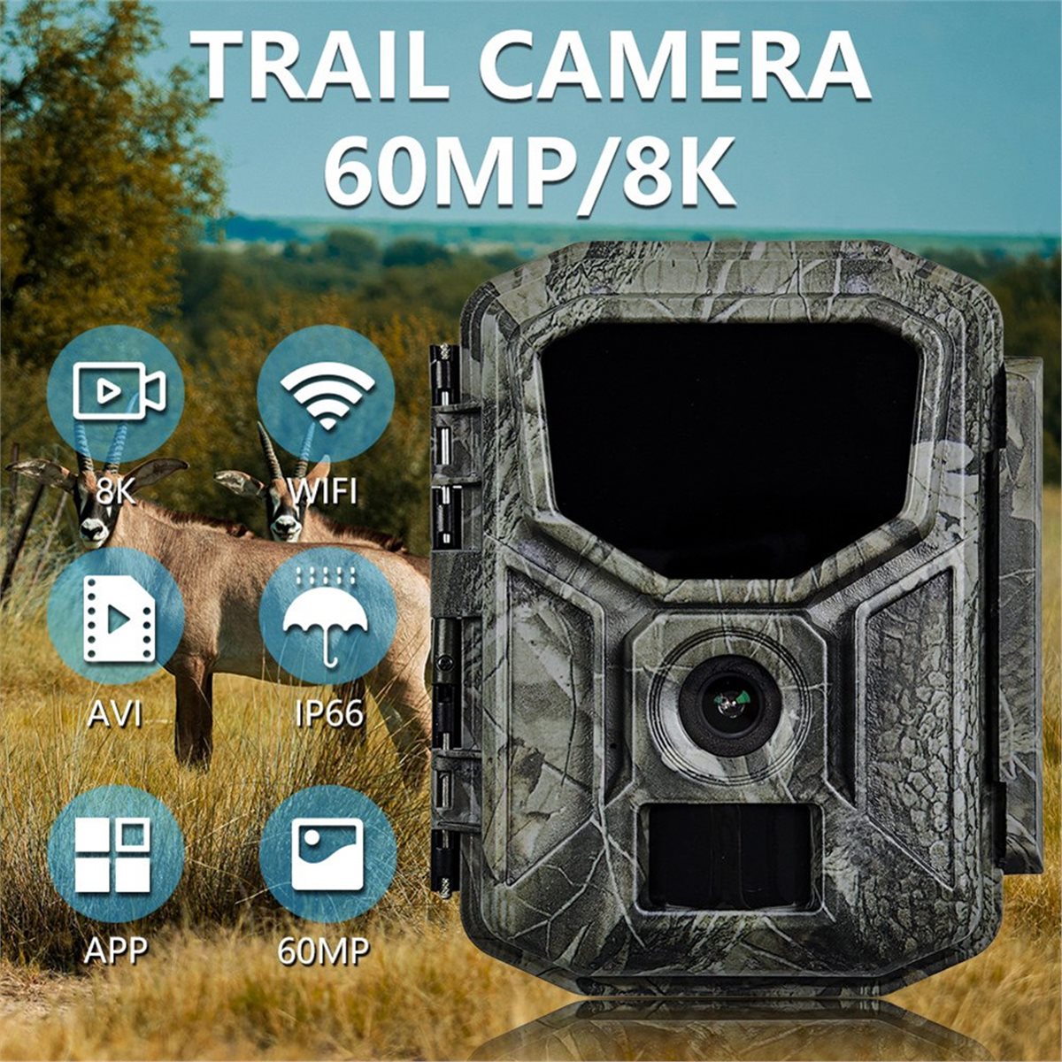 8K Av Kamerası HD Yaban Hayatı - Hunting Outdoor Rug incelemesi ve fiyatı