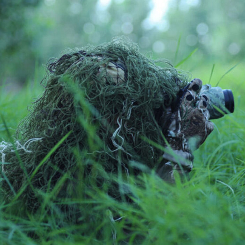 Sıcak 80X90CM 3D avcılık takti - Hunting And Camping In Jungle incelemesi ve fiyatı