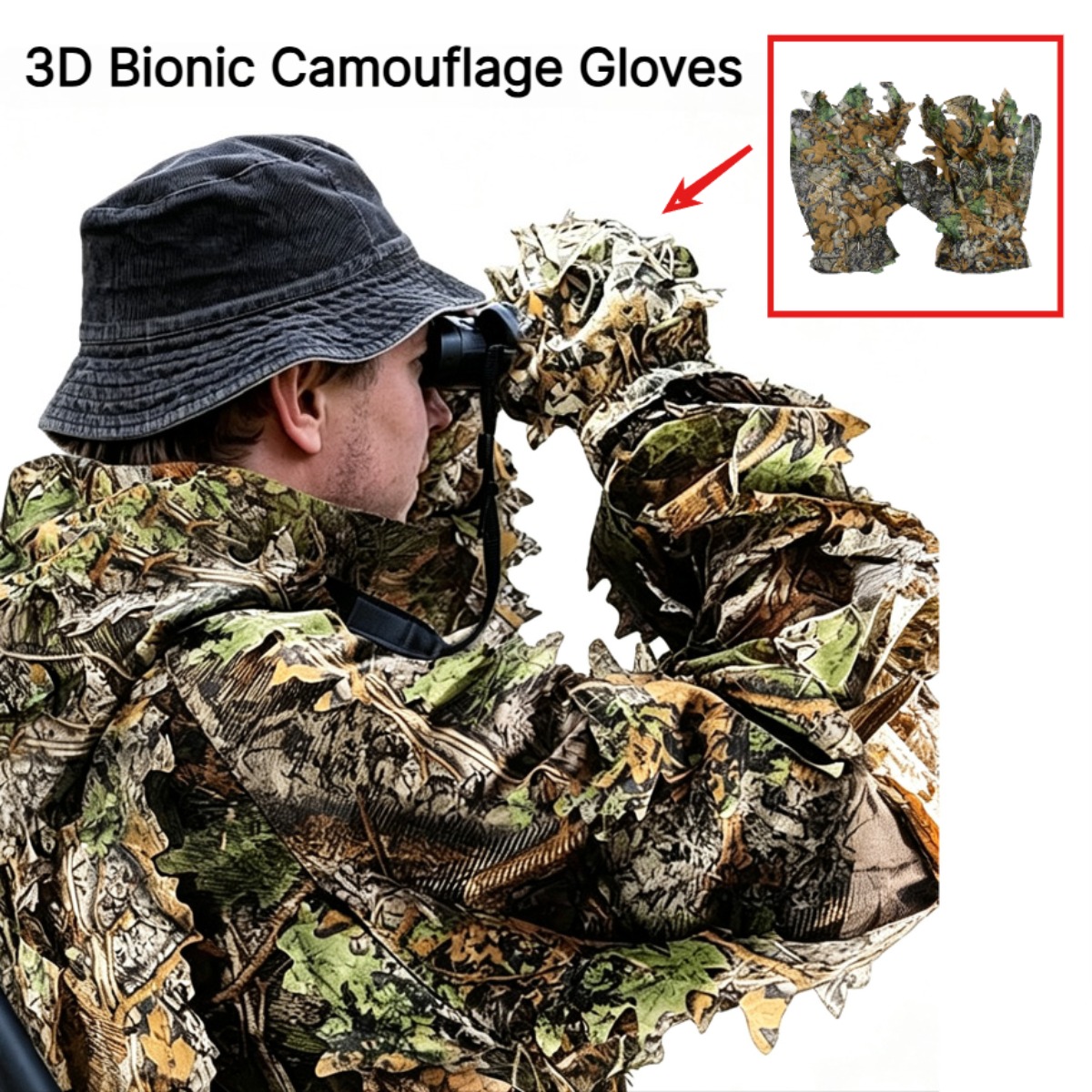 3D Kamuflaj Yaprak Av Eldivenl - Outdoor Hunting Gloves incelemesi ve fiyatı
